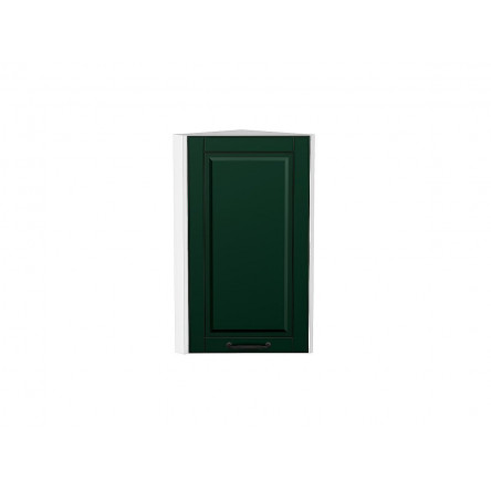 Шкаф верхний торцевой Дублин Special Green/Белый 716*300*304