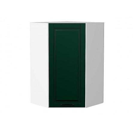 Шкаф верхний угловой Дублин Special Green/Белый 920*600*600