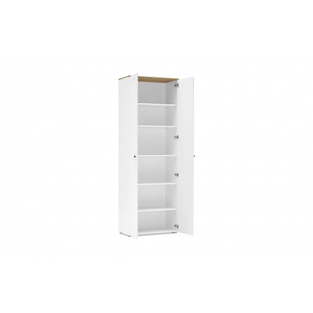 Шкаф двухстворчатый Остин 16.307 белый шагрень/дуб крафт золотой