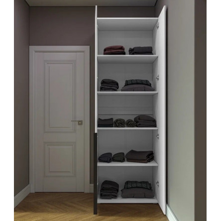 Распашной шкаф GreenMebel Orlando 3985, 80x230х50 см, белый