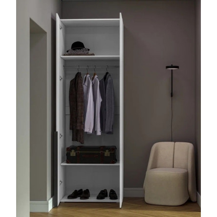 Распашной шкаф GreenMebel Orlando 3986, 80x230х50 см, белый