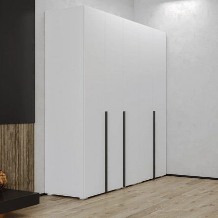 Распашной шкаф GreenMebel Orlando 3995, 200x230х50.9 см, белый