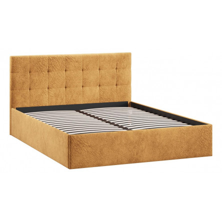 Кровать без ПМ Джоли Тип 1 (без подъемного механизма) Микровелюр Wellmart Yellow