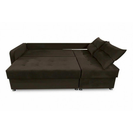 Диван угловой Кингстон-02 140х190 Г Коричневый
