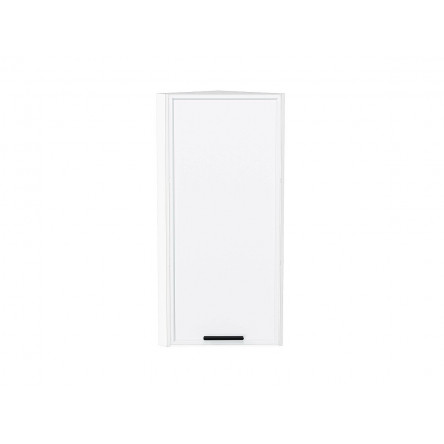 Шкаф верхний торцевой Фрейм White Silk / Белый 920х300х310