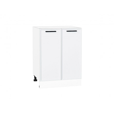 Шкаф нижний с 2-мя дверцами Фрейм White Silk / Белый 816х600х484