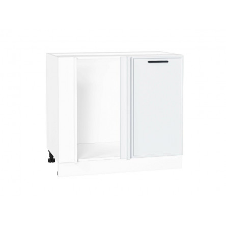 Шкаф нижний угловой Фрейм White Silk / Белый 816х890х484