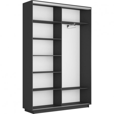 Шкаф-купе Е1 Экспресс 2, ДСП/зеркало, 160х45х220